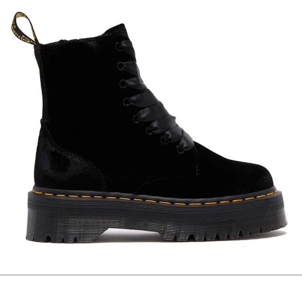 Dr Martens Jadon Velvet Platform Boots Size 6